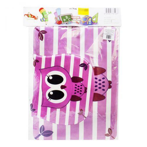 Набір МІК Слинявчик і клейонка Совушка (1058)