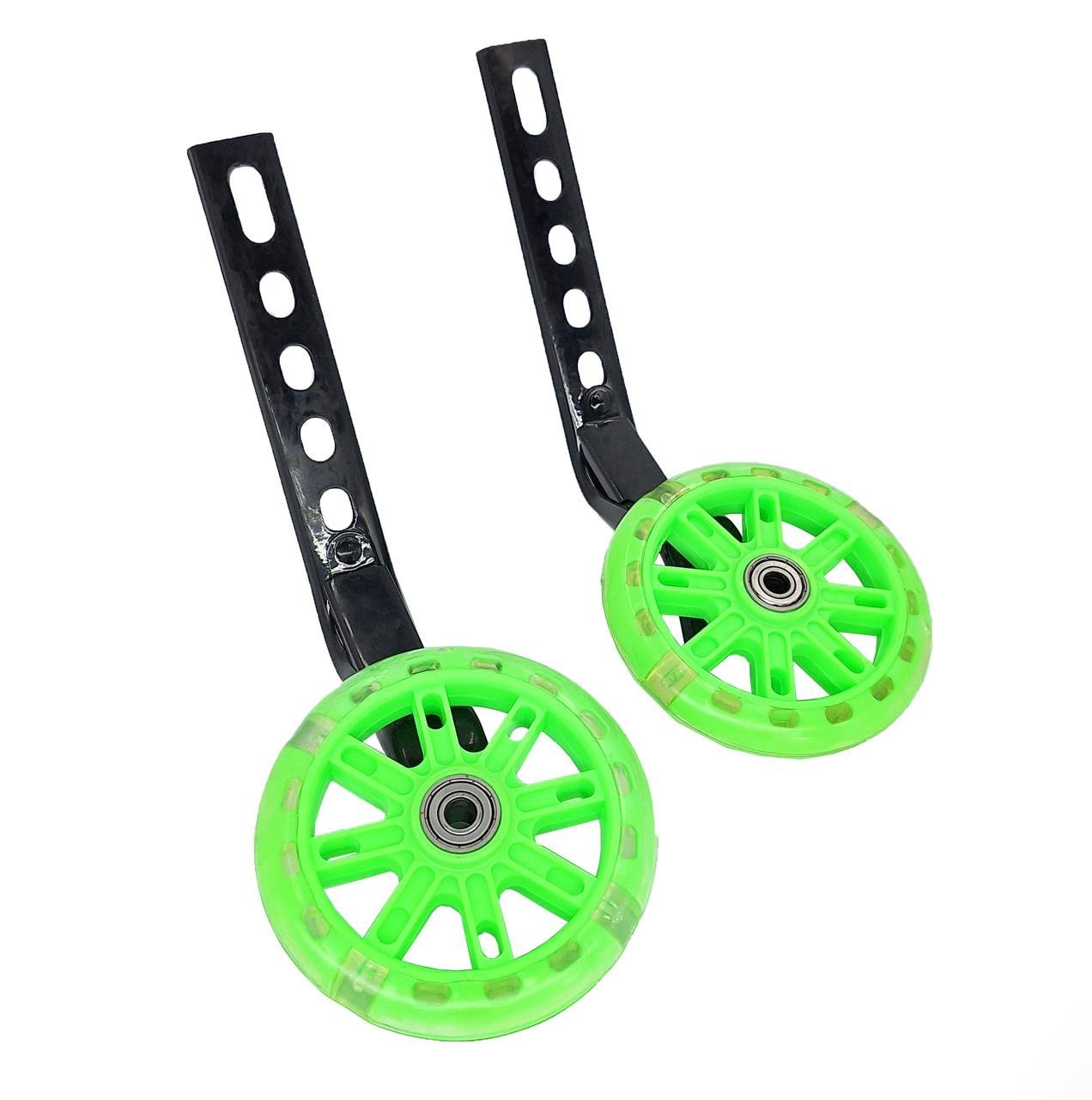 Колеса опорные светодиодные для детского велосипеда 12-20" Салатовый (G0000997) Колеса опорные светодиодные для детского велосипеда 12-20" Салатовый (G0000997)