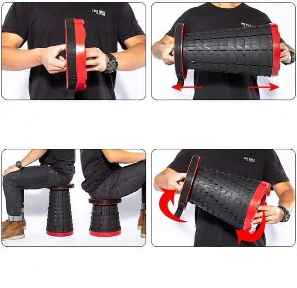 Стілець розкладний Retractable Folding Stool з регульованою висотою (21724606) - фото 7 Стілець розкладний Retractable Folding Stool з регульованою висотою (21724606) - фото 7