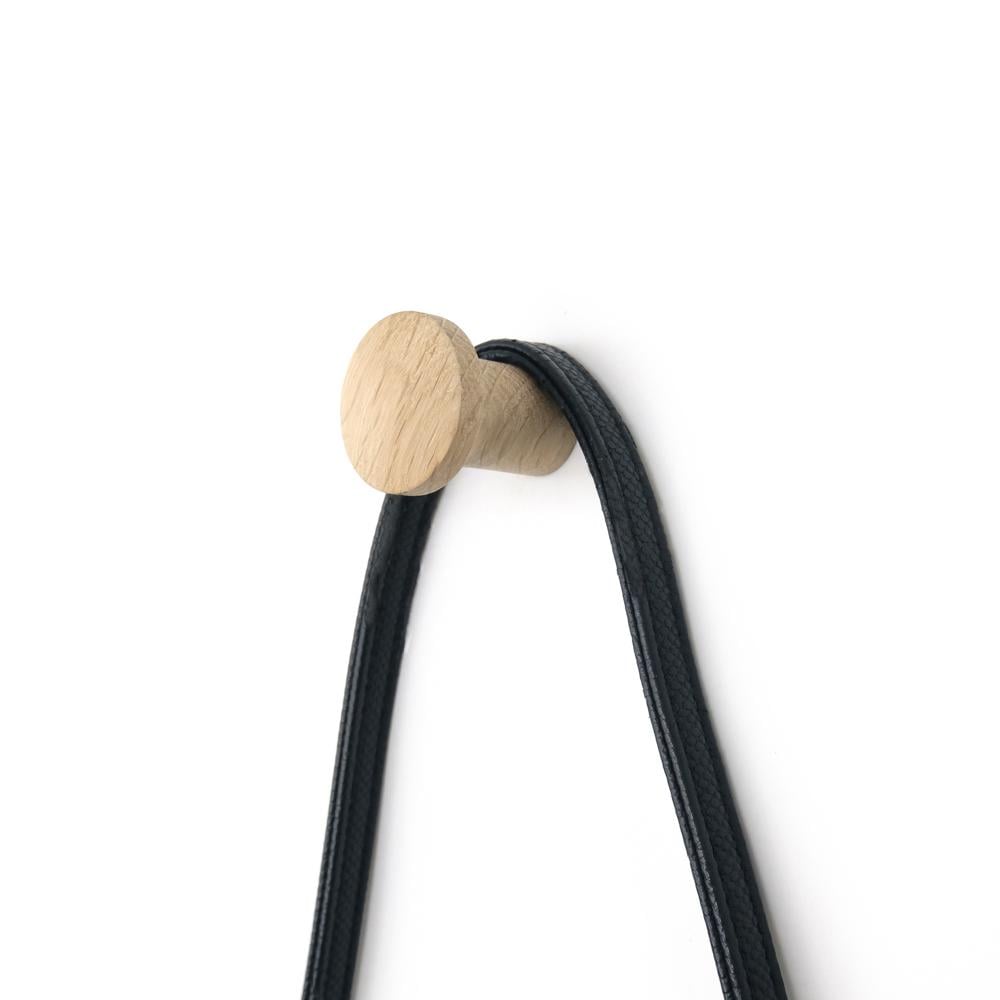 Крючок деревянный мебельный для одежды ø35 мм 1 шт. Дуб (48895) - фото 7