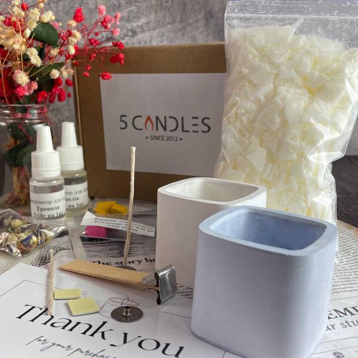 Набір для виготовлення свічок 5candles 5candles M Блакитний/Білий (1484) - фото 2 Набір для виготовлення свічок 5candles 5candles M Блакитний/Білий (1484) - фото 2