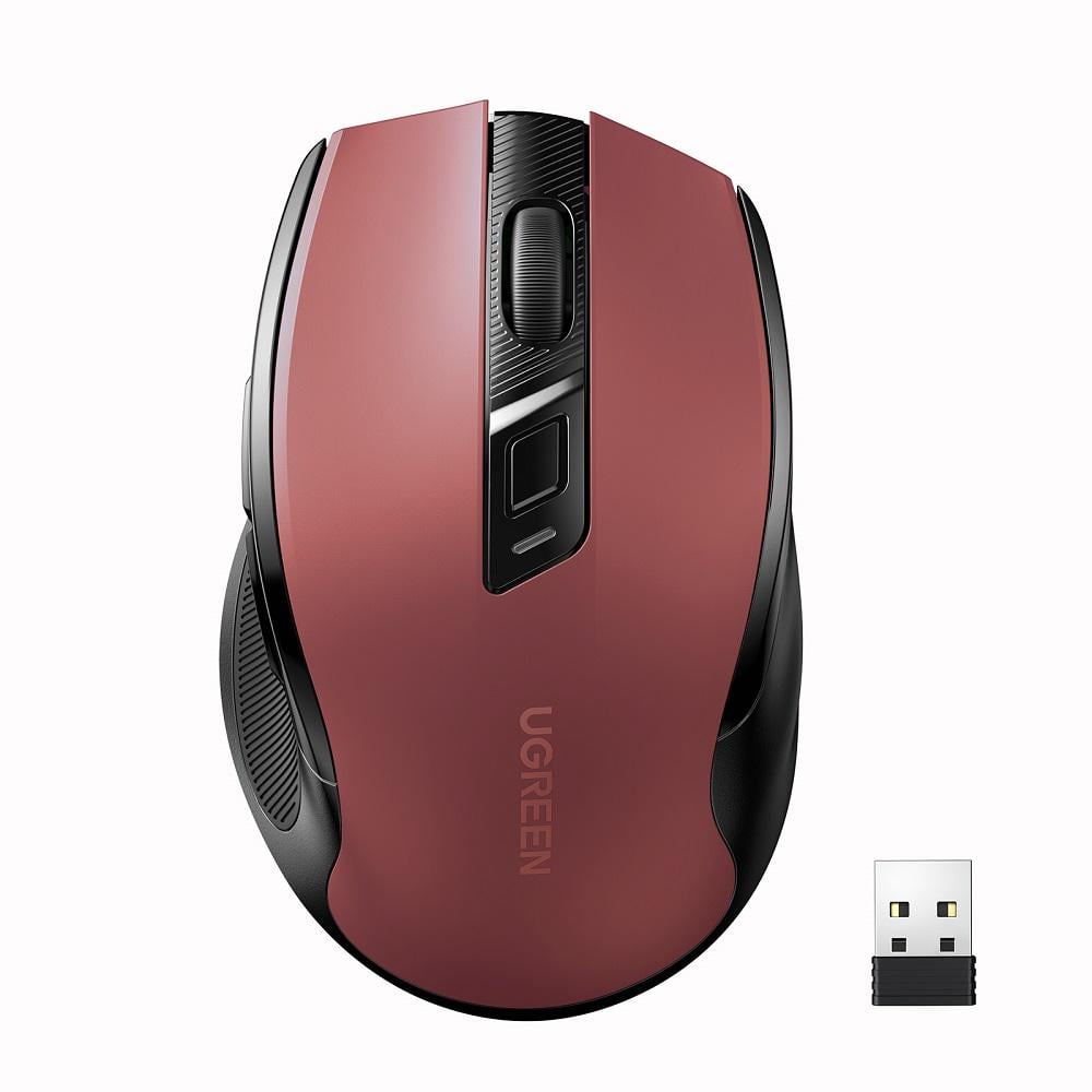 Маніпулятор миша бездротова UGREEN MU006 Ergonomic Wireless Mouse Red (UGR-25752)