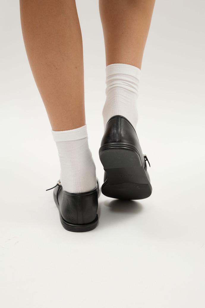 Балетки LONZA кожаные р. 40 Черный (191755) - фото 5