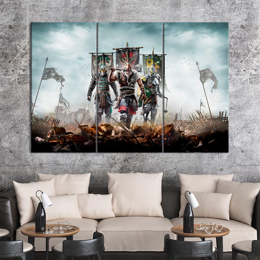 Настенний декор Компьютерная игра For Honor 78x48 см (A146-3)