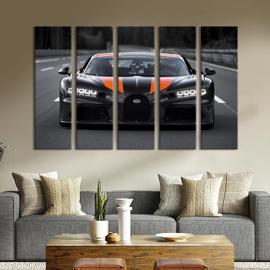 Картина на холсте Премиум-авто Бугатти Широн 155x95 см (1303-51)