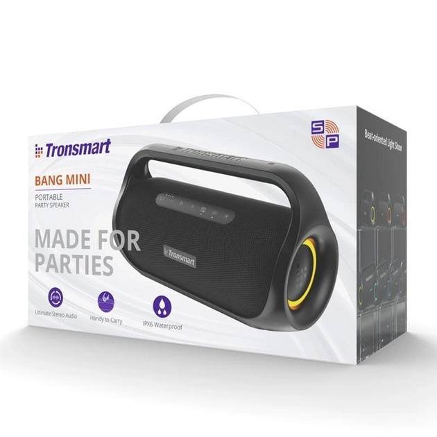 Колонка беспроводная Tronsmart Bang Mini IPX6 BT5,3 AUX NFC TWS 30W 15h Черный - фото 13