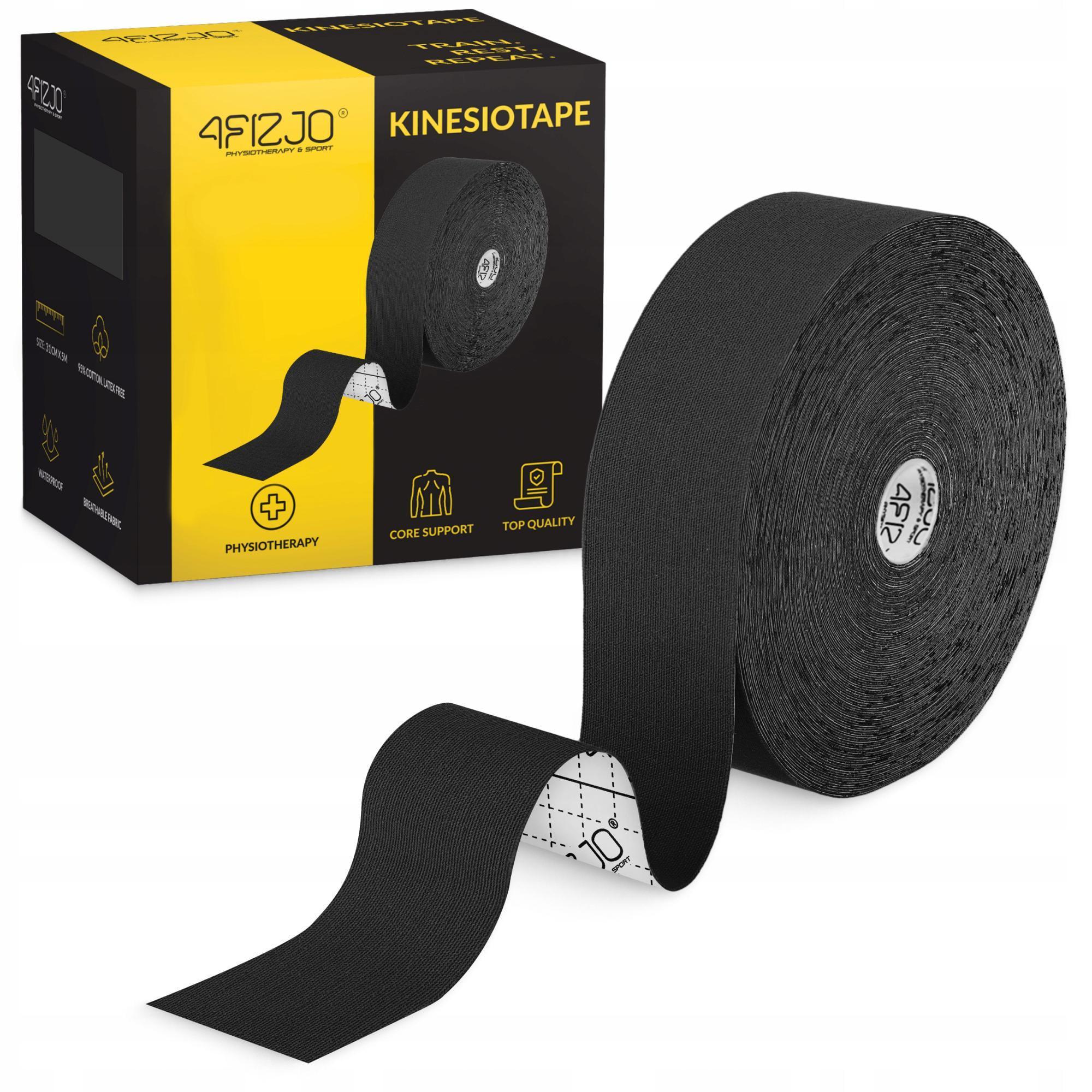 Тейп кинезиологический 4fizjo 5x31 м Black (P-5905973405522)