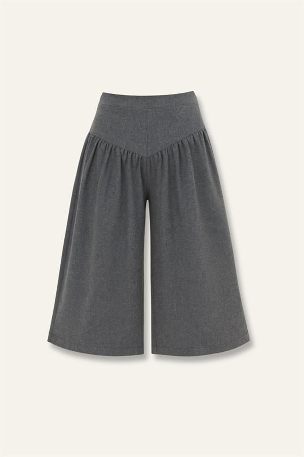 Брюки свободного кроя для девочки тонкие кашемировые со складками Zeyland 3-4 года 104 см Дымчатый (8683169184075)