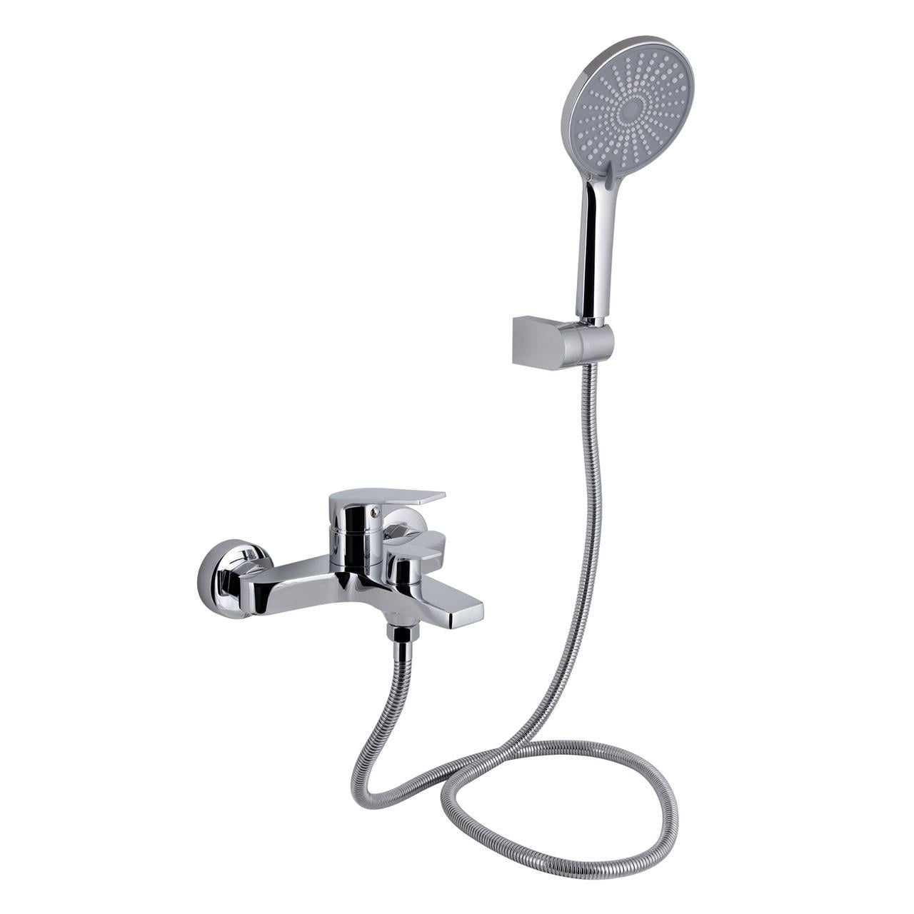 Смеситель для ванной Qtap Stenava New с душевым гарнитуром QTSTE259CRM45537 Chrome (2553560822)