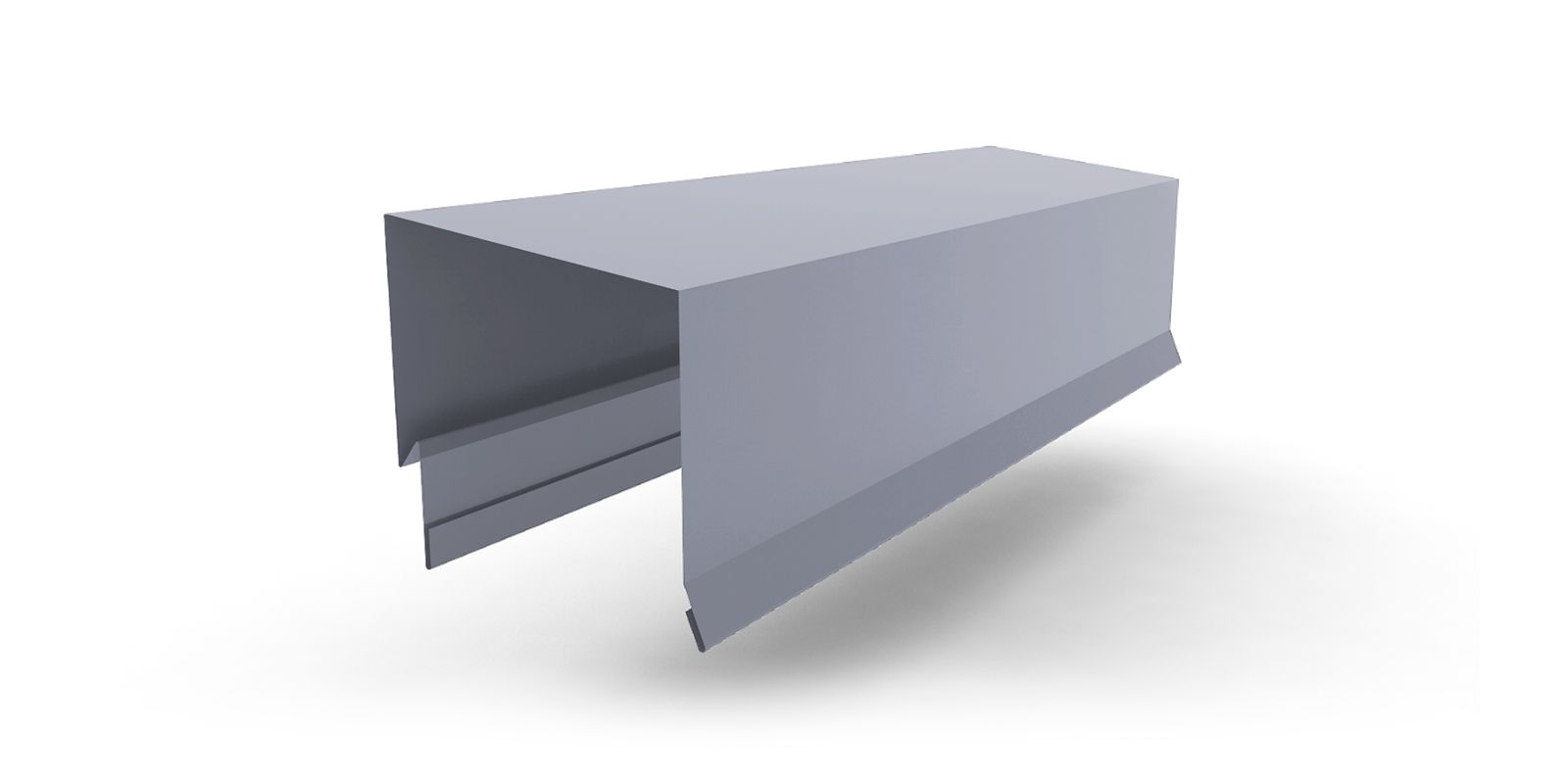 Планка парапетная 2 м RAL9006 глянец (112138)