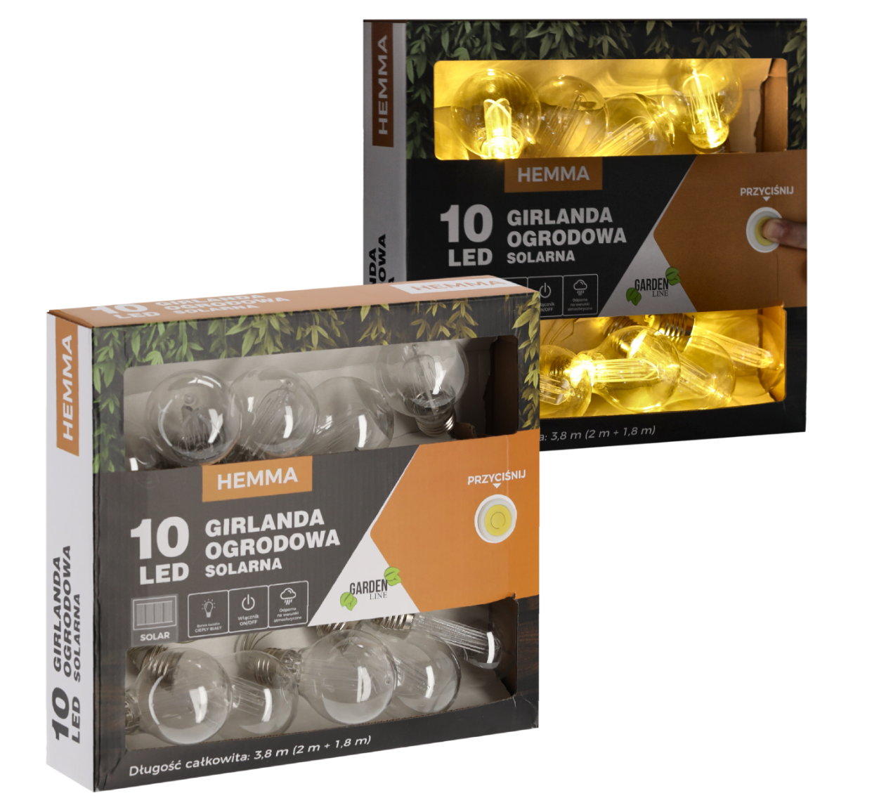 Гирлянда солнечная для сада GardenLine SOL3606 10 LED теплый белый 3,8 м (1210) - фото 2 Гирлянда солнечная для сада GardenLine SOL3606 10 LED теплый белый 3,8 м (1210) - фото 2