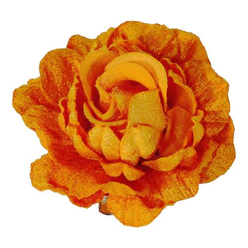 Брошь-заколка-резинка Seta Decor Роза бархат 122-206-OR