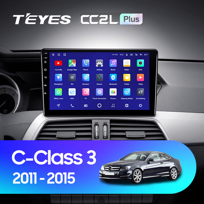 Автомагнитола штатная Teyes CC2L Plus для Mercedes-Benz C-Class 3 W204/C204/s204 2011-2015 Android 2/32 Гб (1592618956) - фото 3