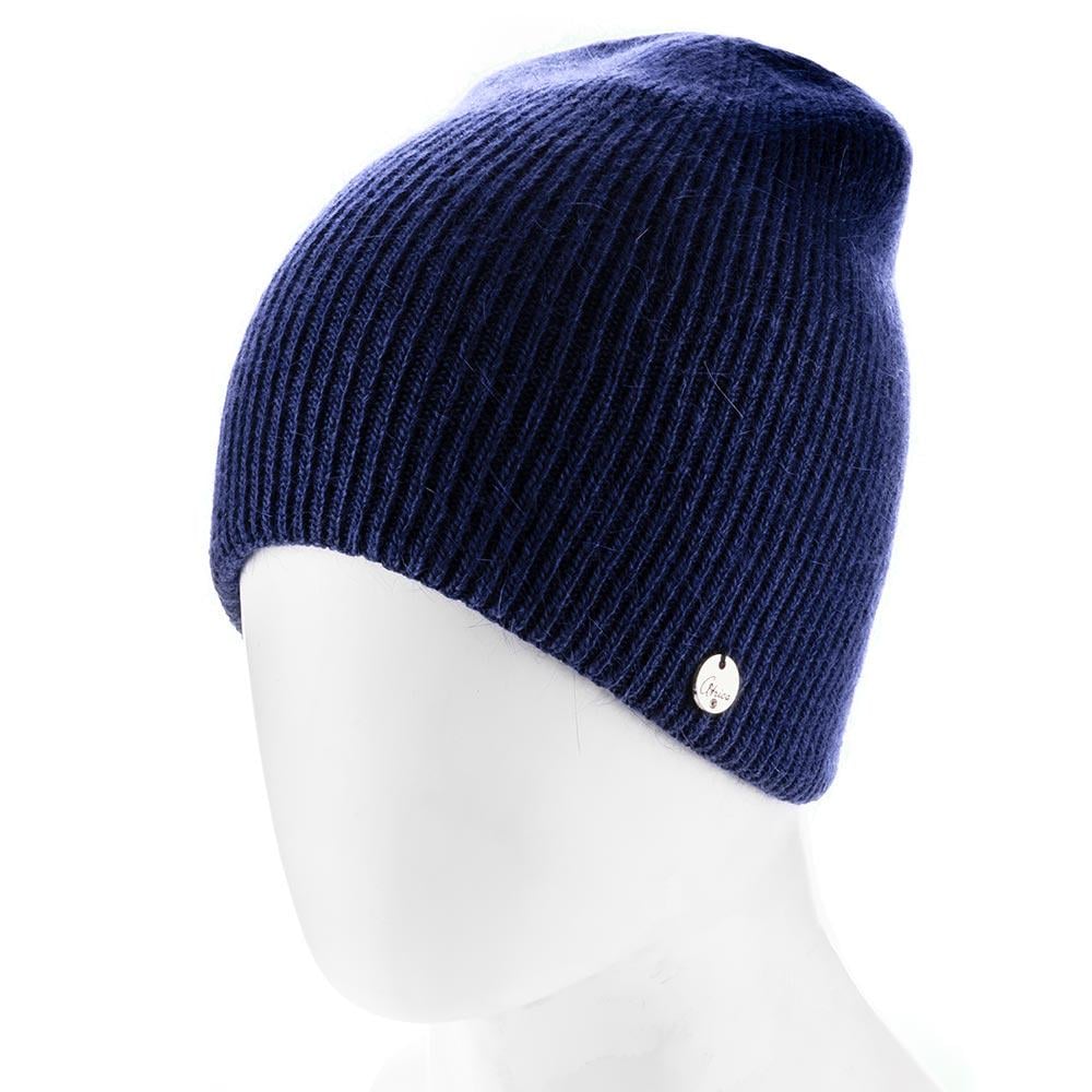 Шапка женская Atrics WH862 зимняя двойная Синий