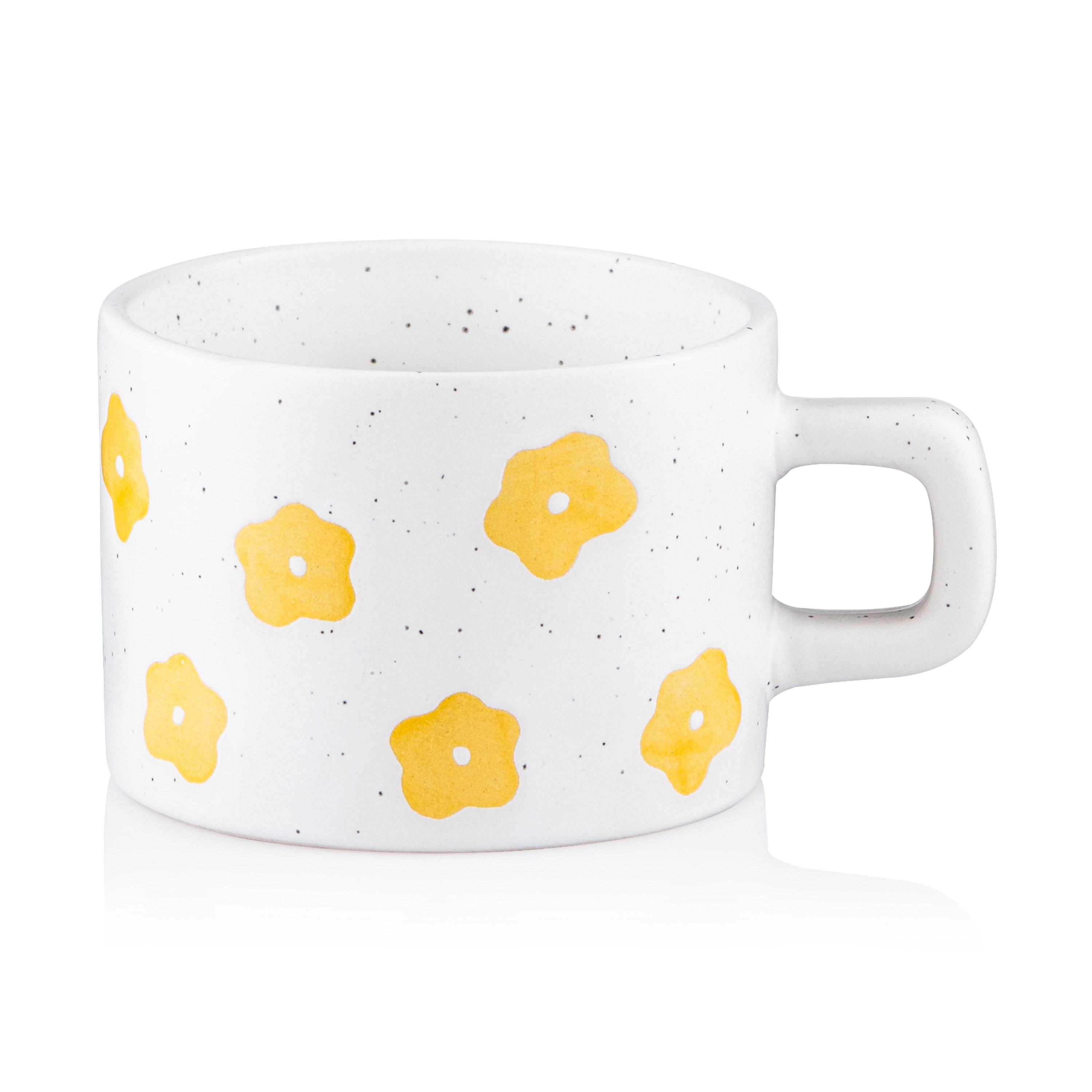 Чашка керамическая Ardesto Elisa 290 мл Белый (AR3070)