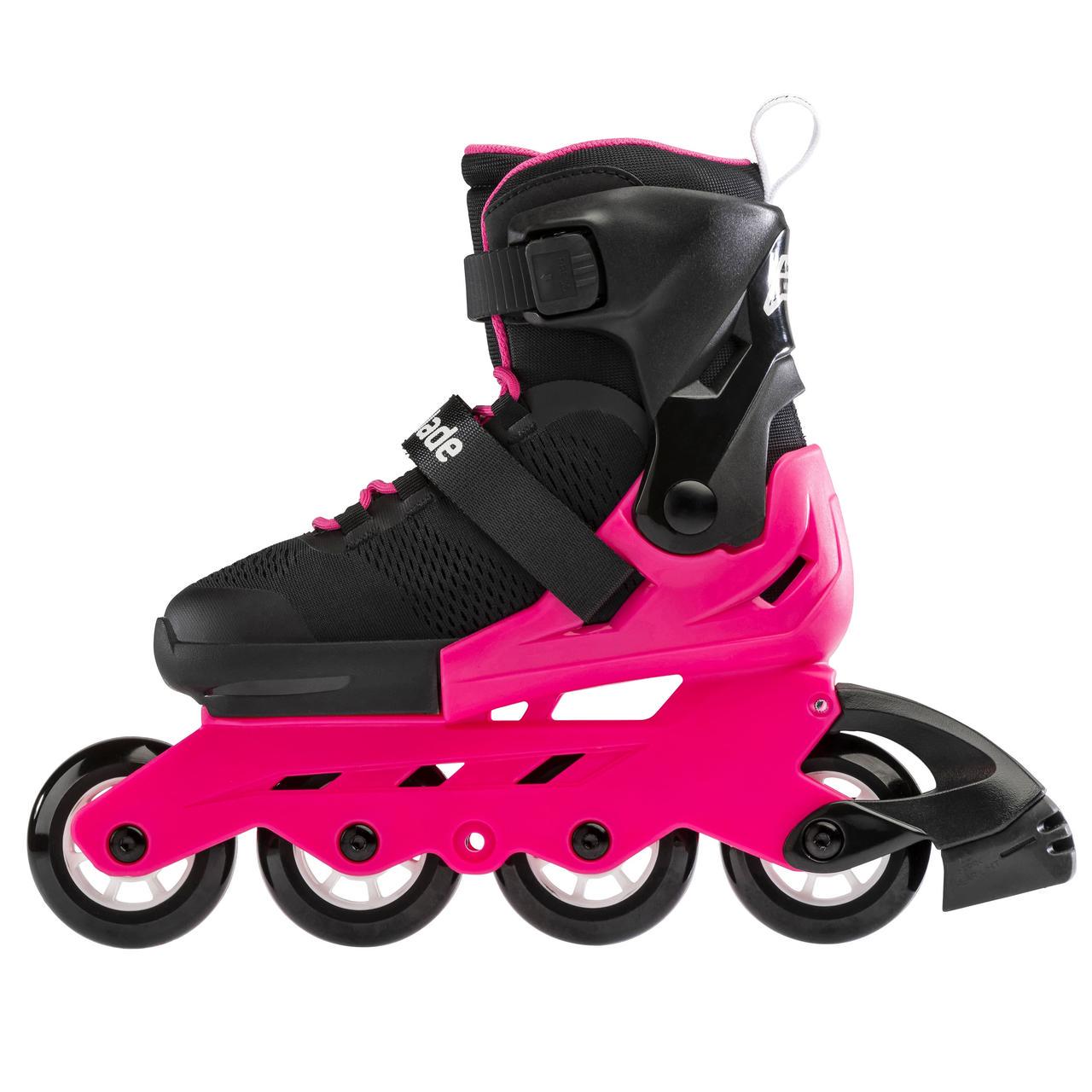 Ролики дитячі Rollerblade Microblade Neon G 2021 36/40,5 Чорний/Малиновий - фото 2