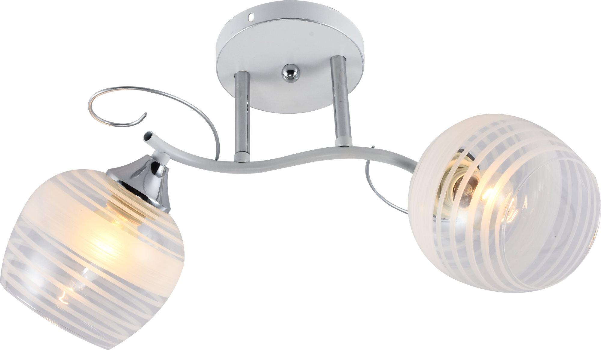 Люстра декоративная INTEREES IS XA1250/2 на 2 плафона White/Chrome