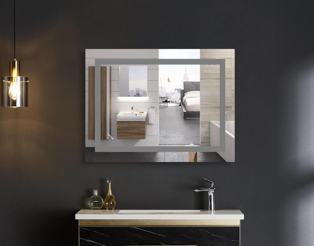 Дзеркало MIXXUS Warm MR12-80x60-REVERSE із LED Touch Anti-fog димером (MI6672)