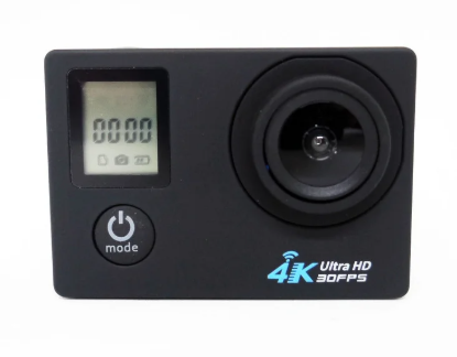 Экшн камера Action Camera A100 Wi-Fi 4K с аквабоксом и набором креплений два экрана Черный + Пульт - фото 4 Экшн камера Action Camera A100 Wi-Fi 4K с аквабоксом и набором креплений два экрана Черный + Пульт - фото 4