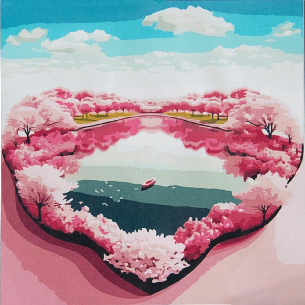 Картина по номерам Strateg Озеро любви 50х50 см (AA017)