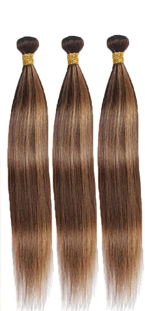 Волосы натуральные ZevPiul Straight Bundles P4/30 прямые 3 пряди 16/18/20 дюймов