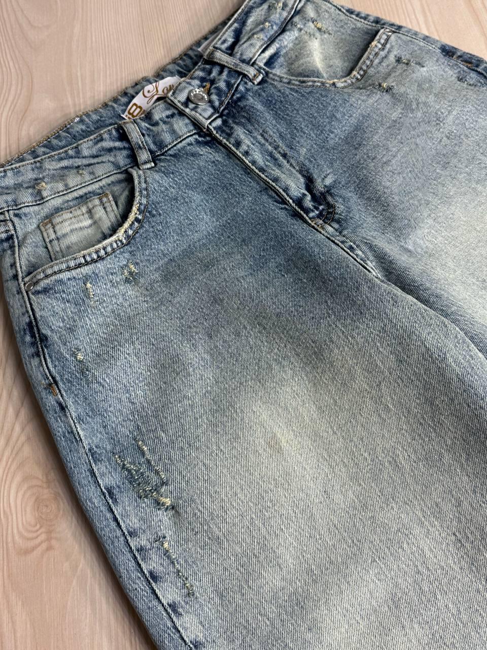 Джинси жіночі I8 51777 BAGGY широкі рвані р. 26 Блакитний (1973) - фото 7 Джинси жіночі I8 51777 BAGGY широкі рвані р. 26 Блакитний (1973) - фото 7