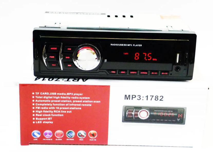 Автомагнітола 1DIN 1782 ISO MP3 Player/FM/USB/microSD/AUX (17465) - фото 2