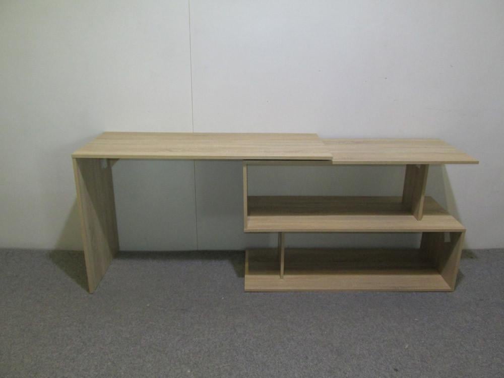 Компьютерный стол поворотный с полками М-Зон Джеко 1200 Сонома (MZN-031032) - фото 6 Компьютерный стол поворотный с полками М-Зон Джеко 1200 Сонома (MZN-031032) - фото 6