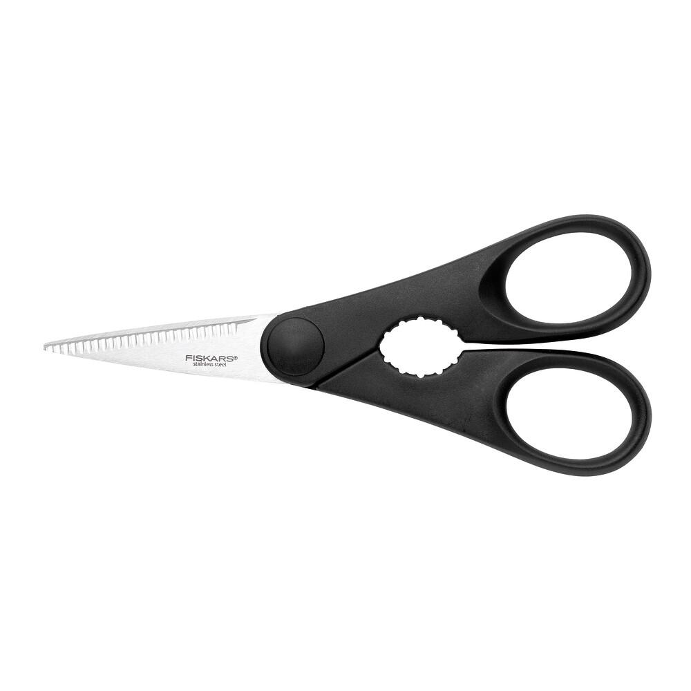 Ножницы кухонные Fiskars Essential с открывалкой для бутылок - фото 1