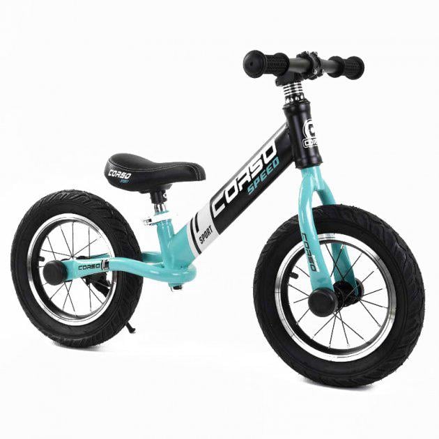 Біговел Corso 88671 надувні колеса 12" Бірюзовий