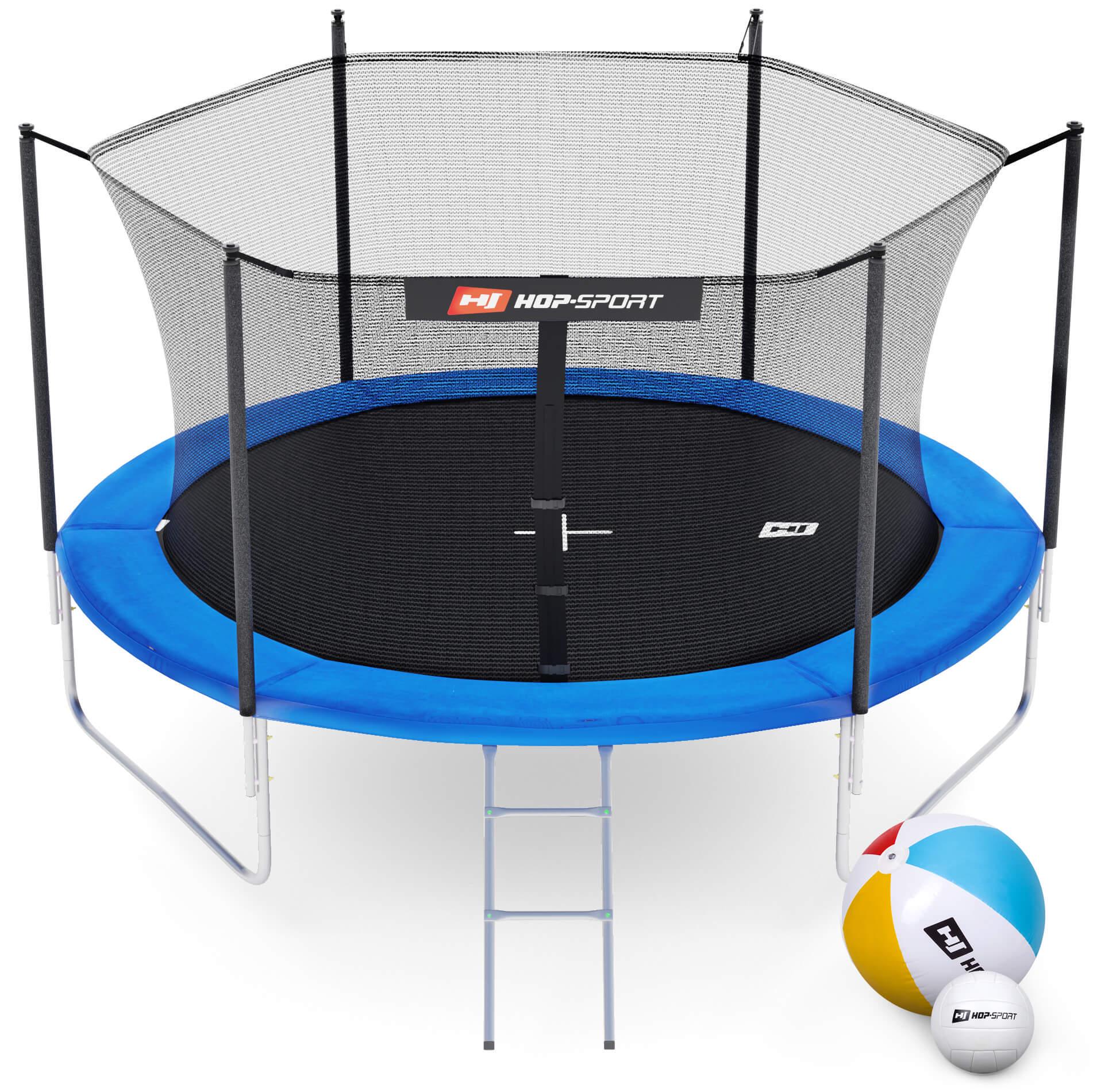 Батут Hop-Sport 10ft (305 см) с внутренней сеткой Синий