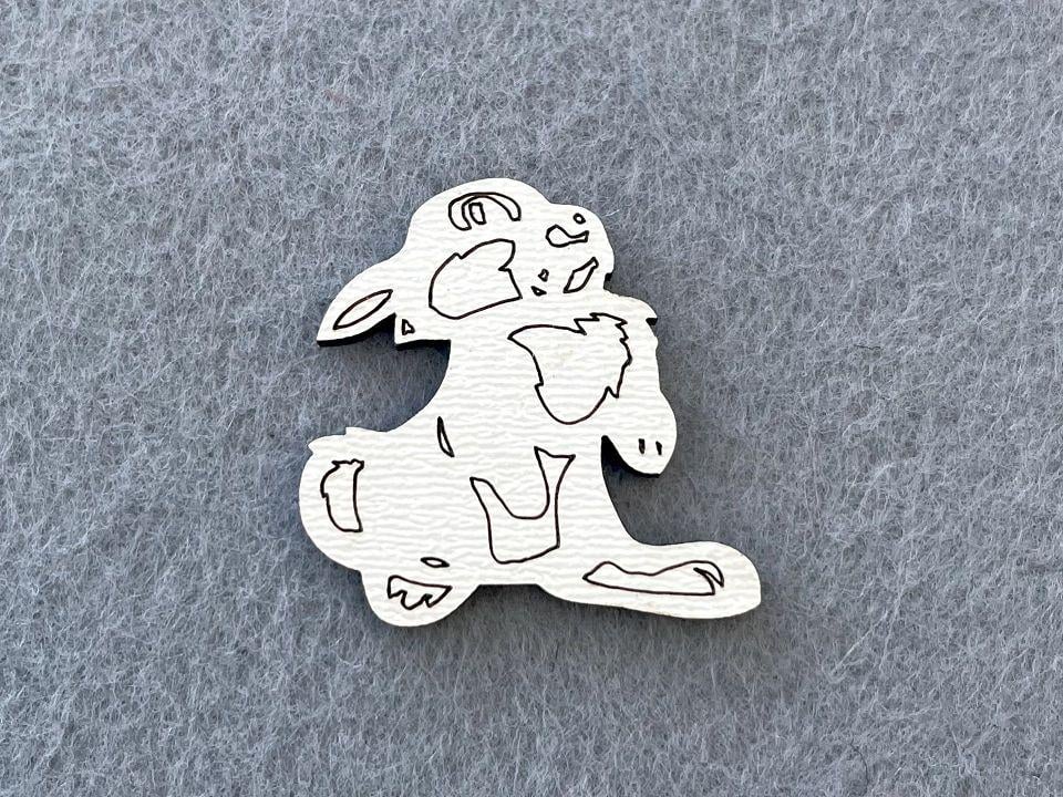 Декор из МДФ Зайчик 50 шт. (21073)