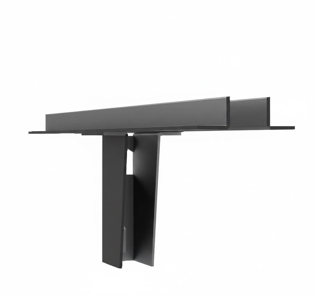 Держатель полки Highline ДСП двухсторонней гардеробной системы Черный (SB-D-BL)