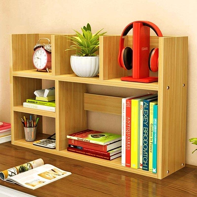 Полка-надстройка настольная из дерева Джава карри (АКД-002003)