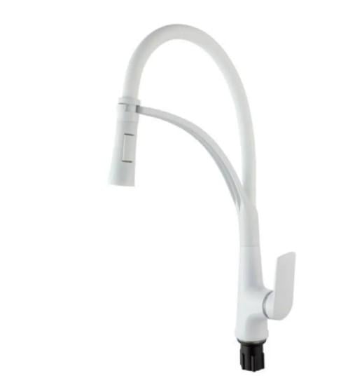 Смеситель для кухни PLAMIX Lucas-017 SET White Refl White (PM0716)