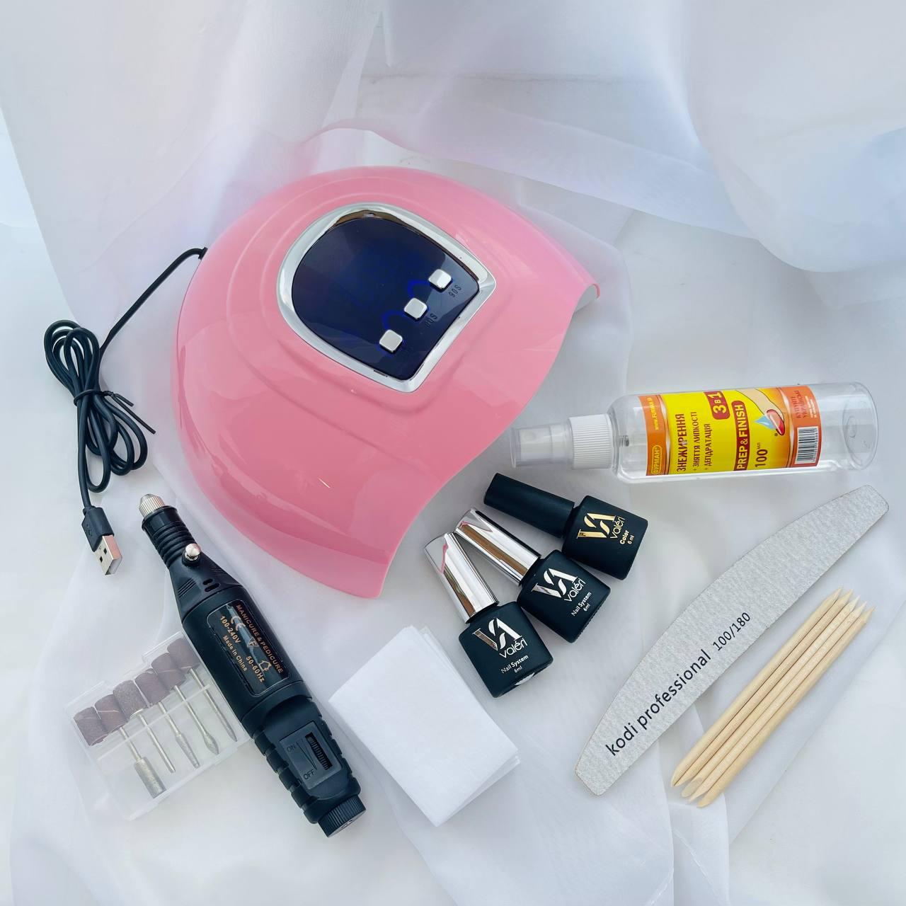Набір стартовий для манікюру Valeri з лампою з USB проводом та фрезером-ручкою - фото 3 Набір стартовий для манікюру Valeri з лампою з USB проводом та фрезером-ручкою - фото 3