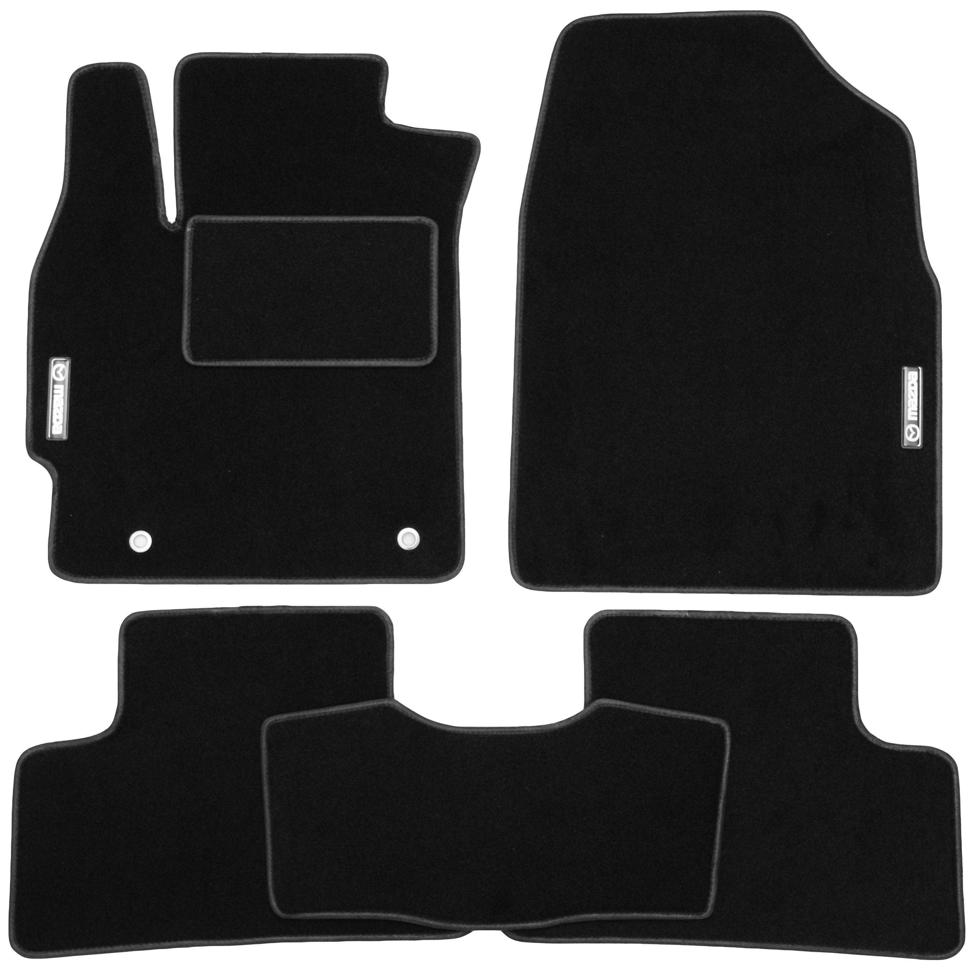 Коврики в салон для Mazda CX-7 '06-12 текстильные Черный (21193)