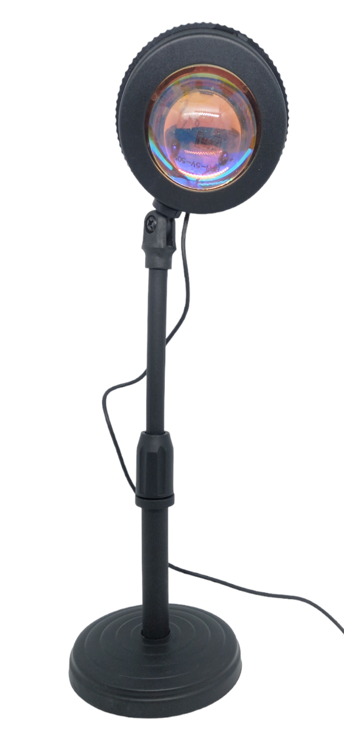 Проекционный светильник Sunset lamp А8 с эффектом рассвета и заката с пультом USB и 4 режимами освещения (10672387)