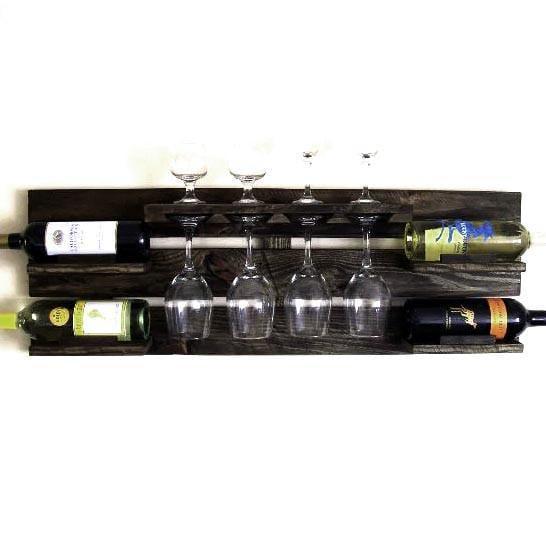 Полка для вина настенная из дерева Камикон Венге (ПНК-020112)