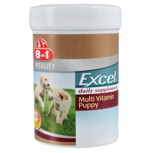 Вітаміни для цуценят та молодих собак Excel Multi Vitamin Puppy 8in1 100 табл. (660433/108634)