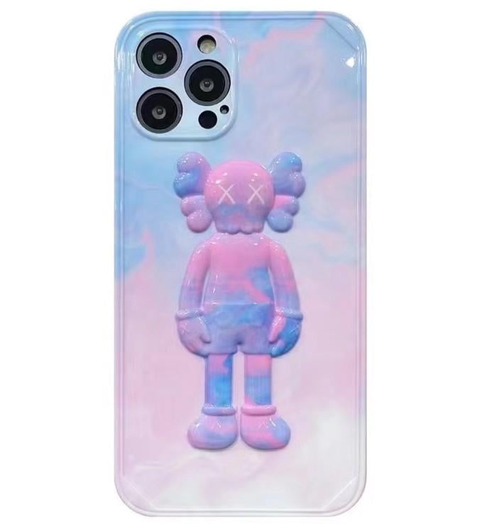 Чехол для iPhone 12 Pro с 3D-дизайном Kaws Holiday Фиолетовый