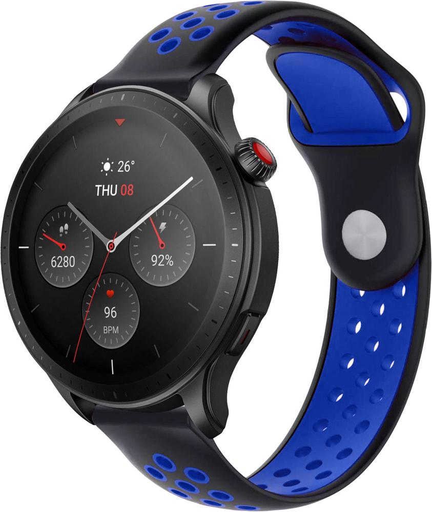 Ремінець Sport для Amazfit GTR 4 22 мм Black/Blue (31105-43)