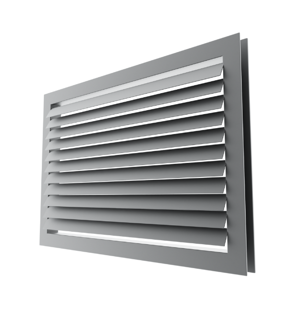Решетка вентиляционная 200х800х40 мм пересечная стальная ламель РВБ-28 (2585889264/К1337)