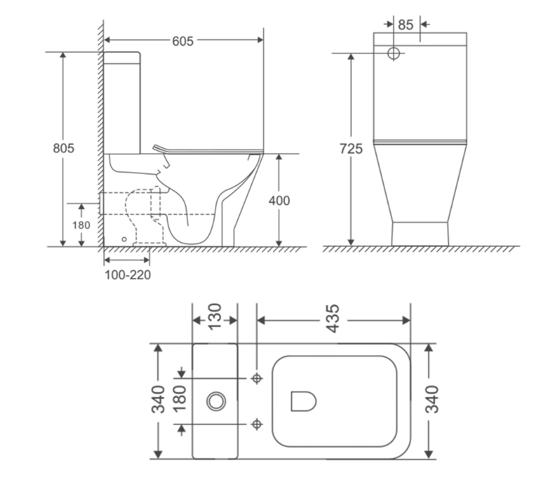 Унитаз-компакт напольный Qtap Cardinal Ultra Quiet г Slim Duroplast/ Soft-close/Quick relase 3/7 л (QT04222168AUQ3W) - фото 3