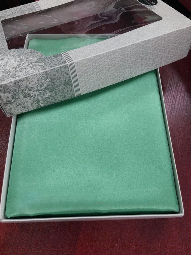 Комплект постільної білизни Moka Textile євро 2 наволочки 50х70 см/70х70 см Бірюзовий (2392427022) - фото 3