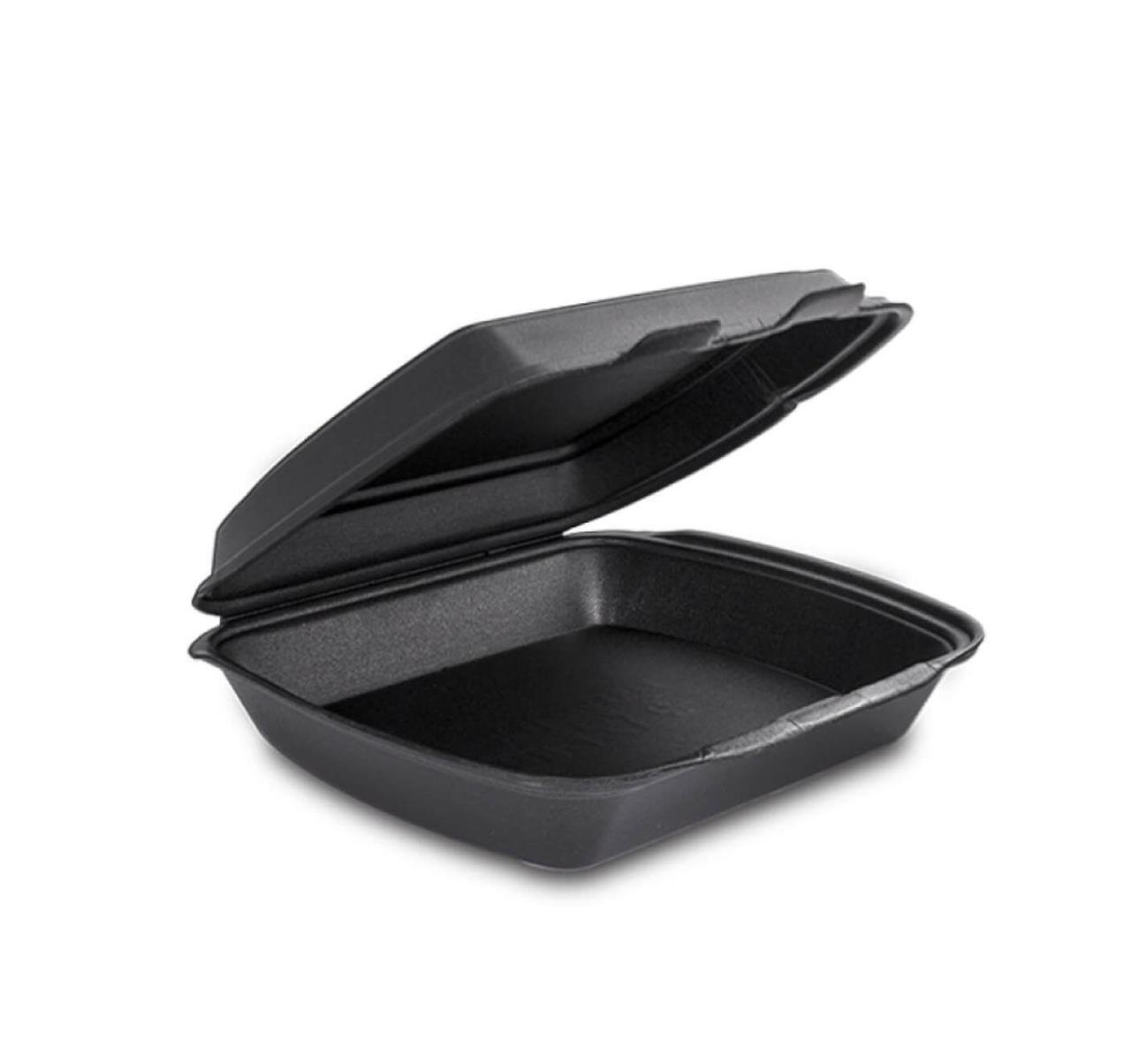 Ланч-бокс МВ-1 з полістиролу 250х210х70 мм 150 шт. Чорний (006100033)