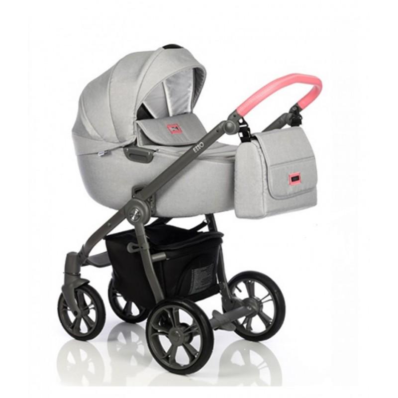 Коляска Roan Esso універсальна 2в1 з матрацом дощовиком та сумкою Flamingo Коляска Roan Esso універсальна 2в1 з матрацом дощовиком та сумкою Flamingo