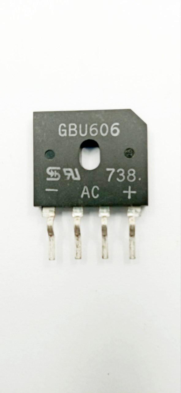 Міст діодний GBU606 600V 6A вертикальний (18175)