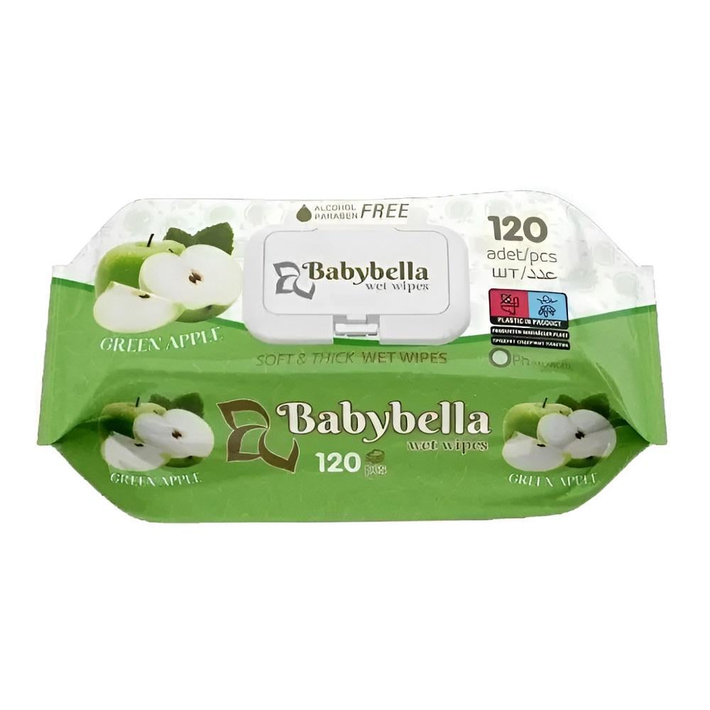 Салфетки влажные с антибактериальным эффектом Babybella Apple 120 шт. (EG-1000395)