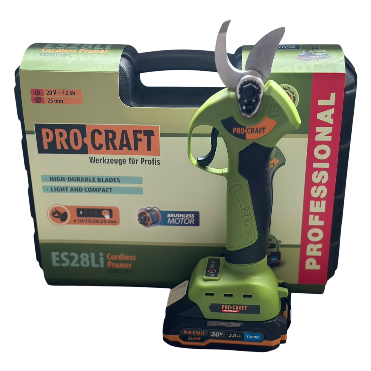 Секатор акумуляторний ProCraft ES28Li АКБ та зарядний пристрій (2605158057)
